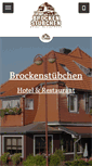 Mobile Screenshot of brockenstuebchen.de